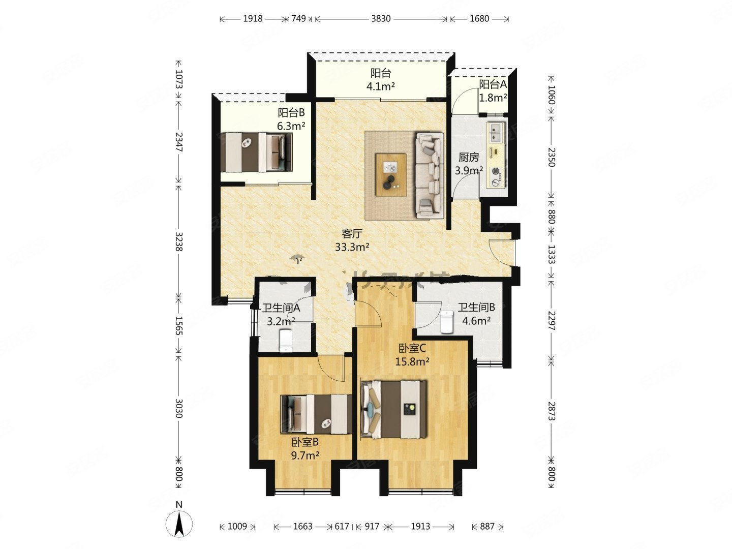 康田紫悦府 正规商品房 高楼层采光充足 商业配套成熟 板楼
