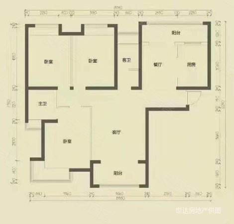 阳光嘉城(F区)4室2厅2卫105㎡南北58.5万