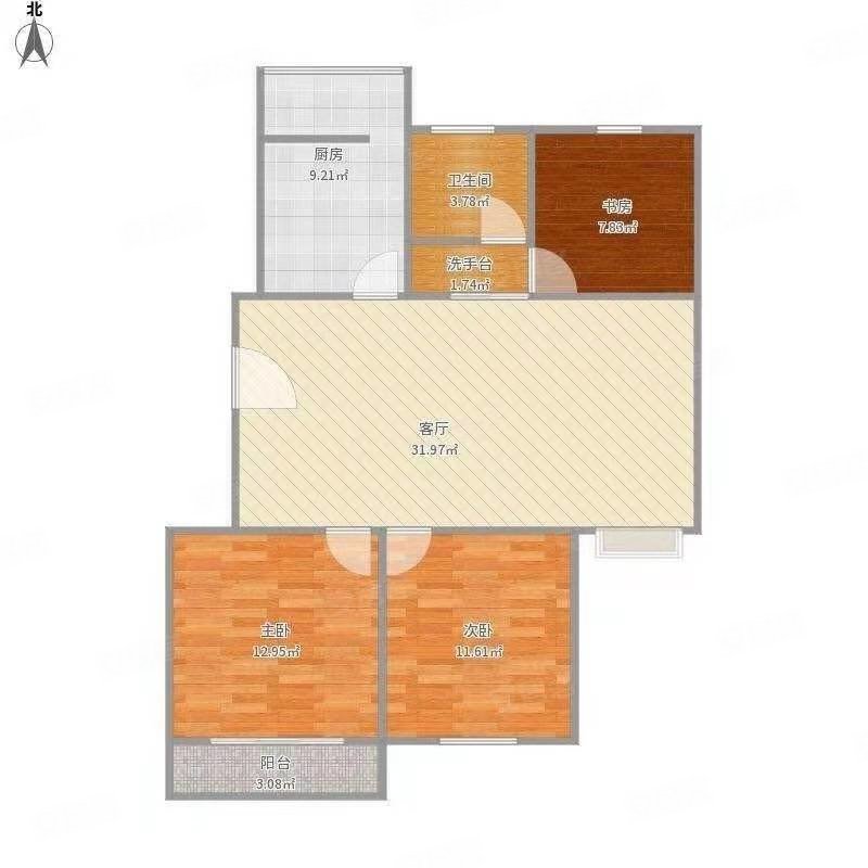 邵庄新村3室1厅1卫78㎡南北81.8万