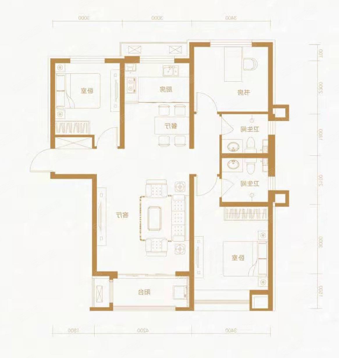 东华国樾府现房小高层即住中间楼层交通方便