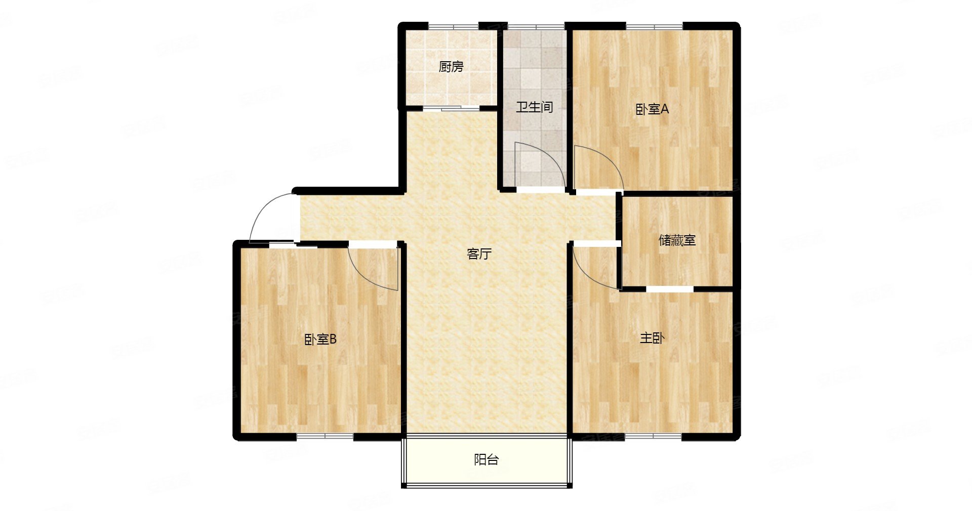 苍梧新华苑3室2厅2卫139.85㎡南北195万
