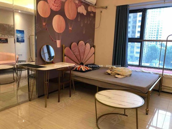 济南历城王舍人恒大城(商住楼)南向 精装 可短租可月付 家具家电齐全