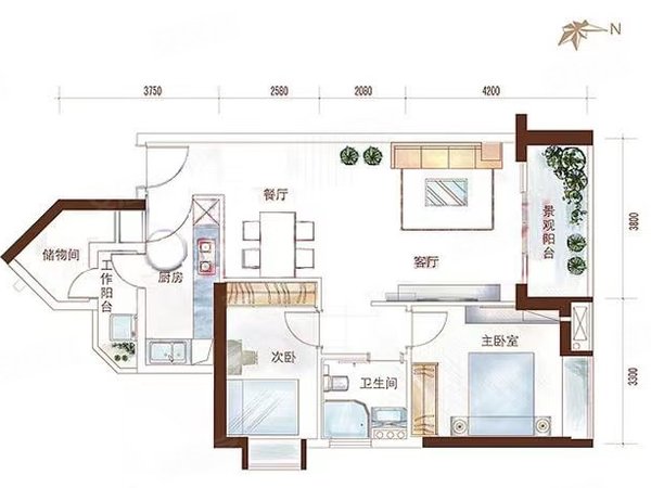 【多图】珠光新城御景(二期),珠江新城东租房,珠光新城御景 全新豪华