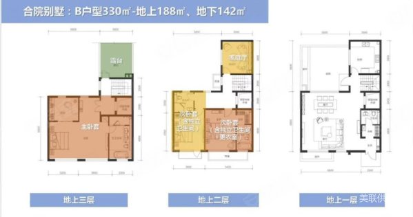 北京合院(别墅)4室2厅5卫339.95㎡南北1236万
