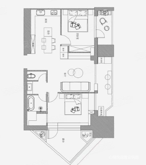 怡水豪庭2室2厅1卫90㎡南北396万