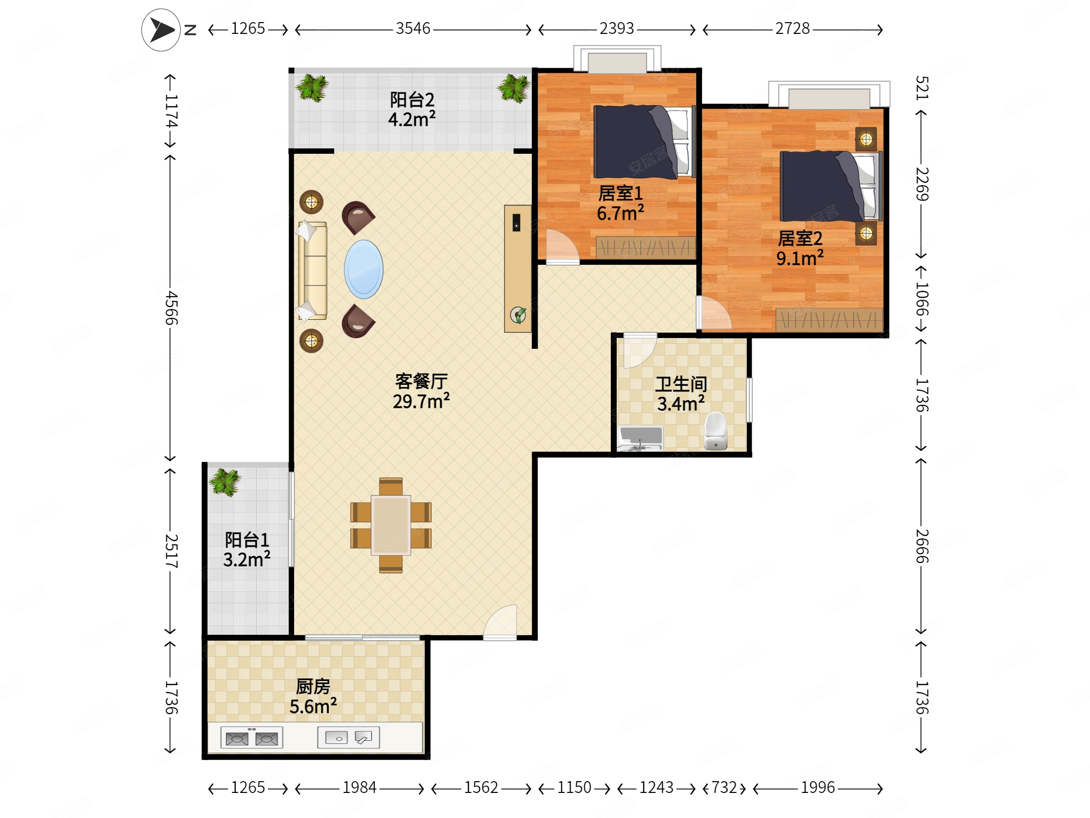 保定云海世家户型图图片