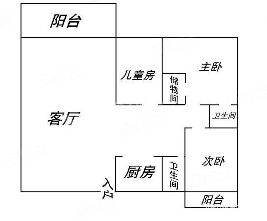 荔园小区3室2厅2卫123.5㎡南北135万