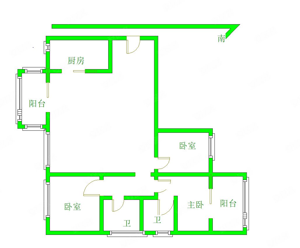 君悦学府锦绣湖旁边3房