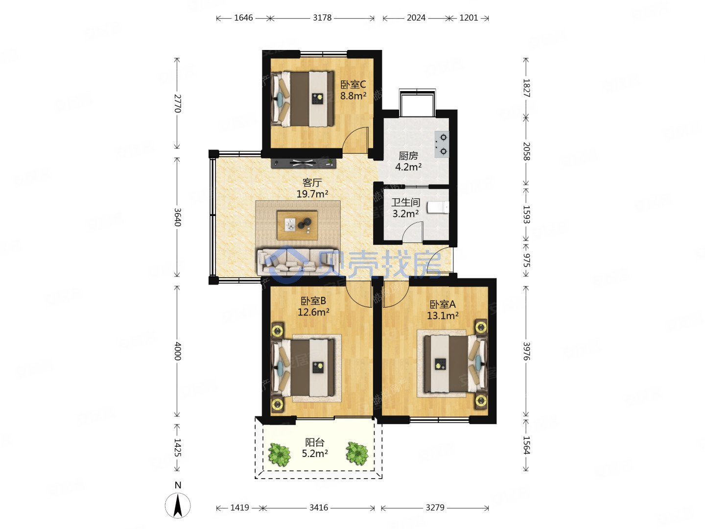 祥和苑医疗配套成熟中间好楼层商业配套成熟商品住宅