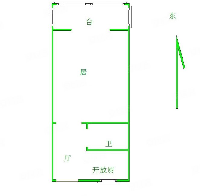 康乐里1室1厅1卫35.07㎡北265万