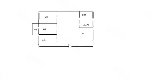 伍堡新街小区(堡东)3室2厅1卫105.62㎡南北198万