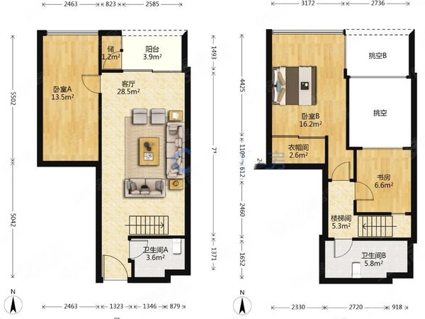 深圳南山华侨城瑧湾汇瑧湾汇 3室2厅2卫 高层,南向,全新精装出租房源