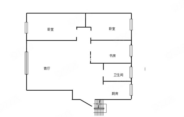 康城花园平安苑3室2厅1卫120㎡南北63万