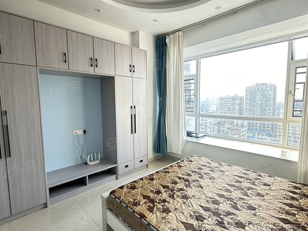 南昌腾泰财富广场街心花园，单身公寓一室一厅出租，家具家电齐全，拎包入住。出租房源真实图片