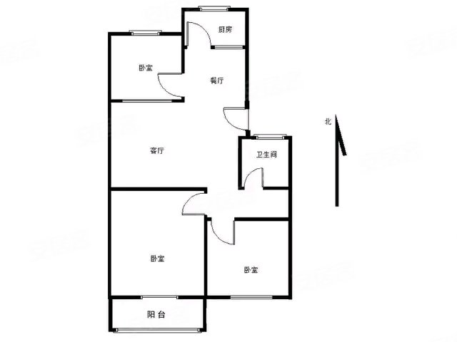 南道小区东区3室2厅1卫95㎡南21.5万