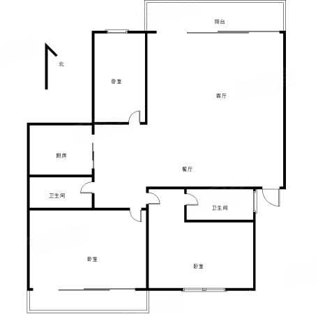 嘉诚花园3室2厅2卫99.88㎡南468万