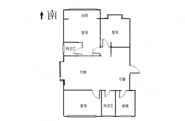 远大天鹅堡3室2厅2卫120㎡南北76万