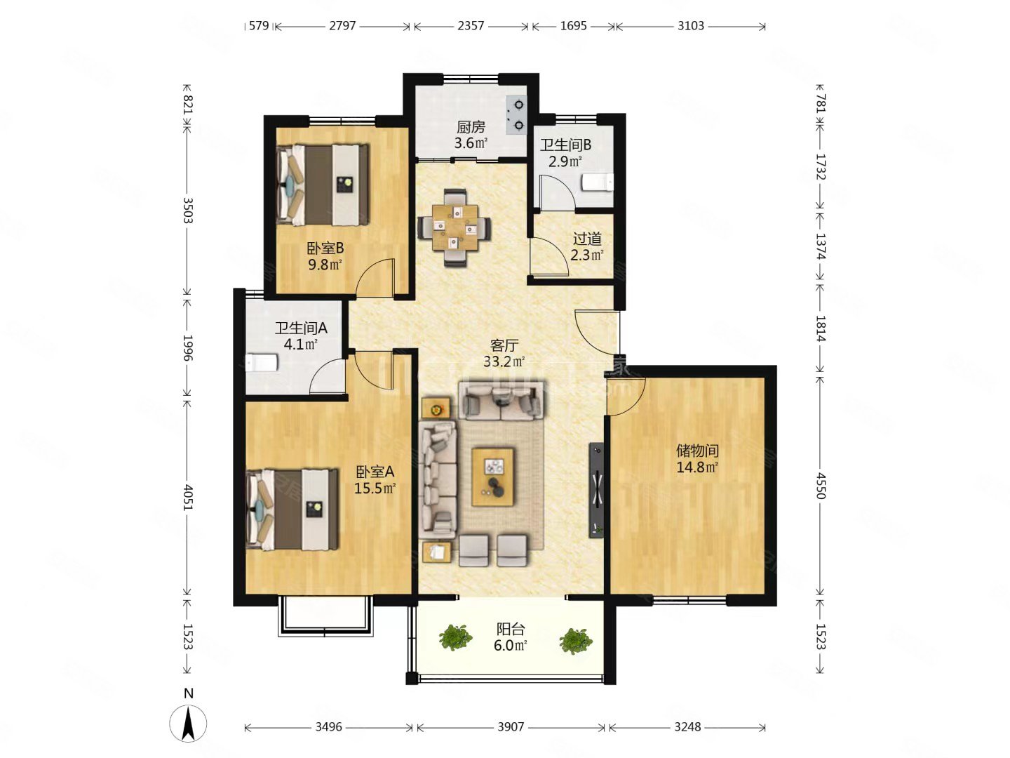 下淀香槟城下淀旁香花畦飞机户型三室
