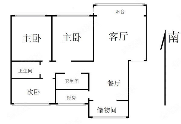 水上公园住宅小区3室2厅2卫136㎡南北99万