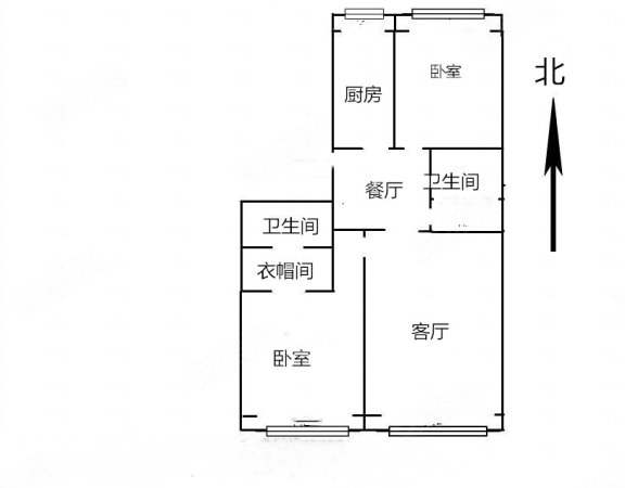 彩虹园小区2室2厅2卫123.47㎡南北205万