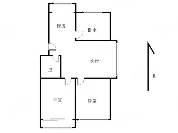 【多图】丰华园,广电大厦租房,丰华园 3室2厅1卫 126平米,市南租房
