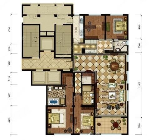 杭州上城钱江新城滨江城市之星(商住楼)高楼层边套~()()~配2个车位