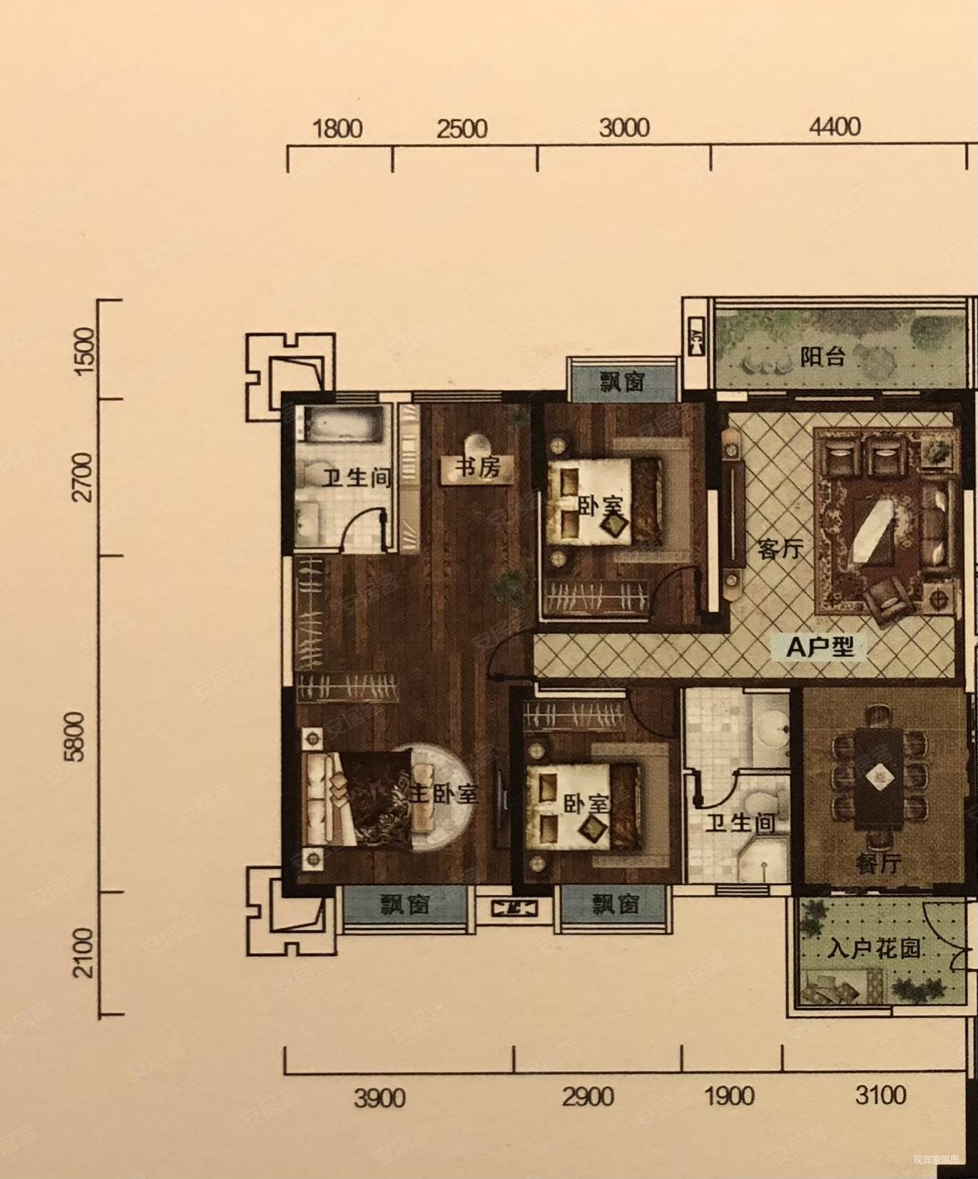 贵阳观府壹号户型图图片