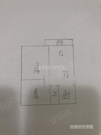 联达山与城2室2厅1卫75㎡南北37万