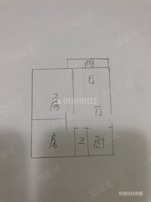 联达山与城2室2厅1卫75㎡南北37万