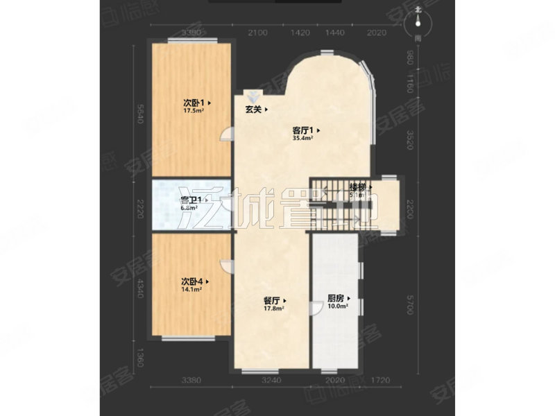 北京玫瑰园4室2厅3卫298㎡南北1590万