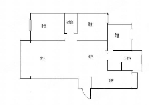 水楼宜宛3室2厅1卫110㎡南32万