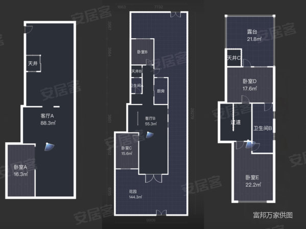 正荣幸福城邦5室3厅4卫287.99㎡南北490万