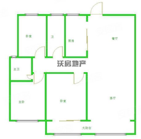 安侨学府美郡3室2厅1卫118㎡南北84万