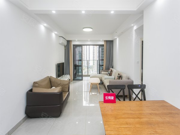 【多图】尚峻花园,民治租房,46号双地铁口,鸿荣源物业精装三房,全新