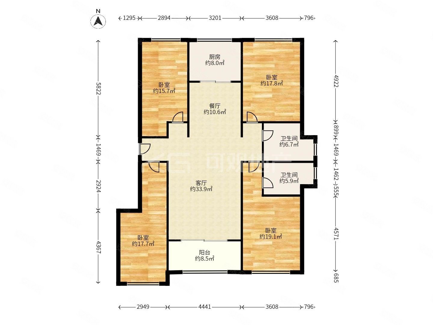 (价格空间可私聊)禹洲香槟城 中庭位置 东边套元宝户型
