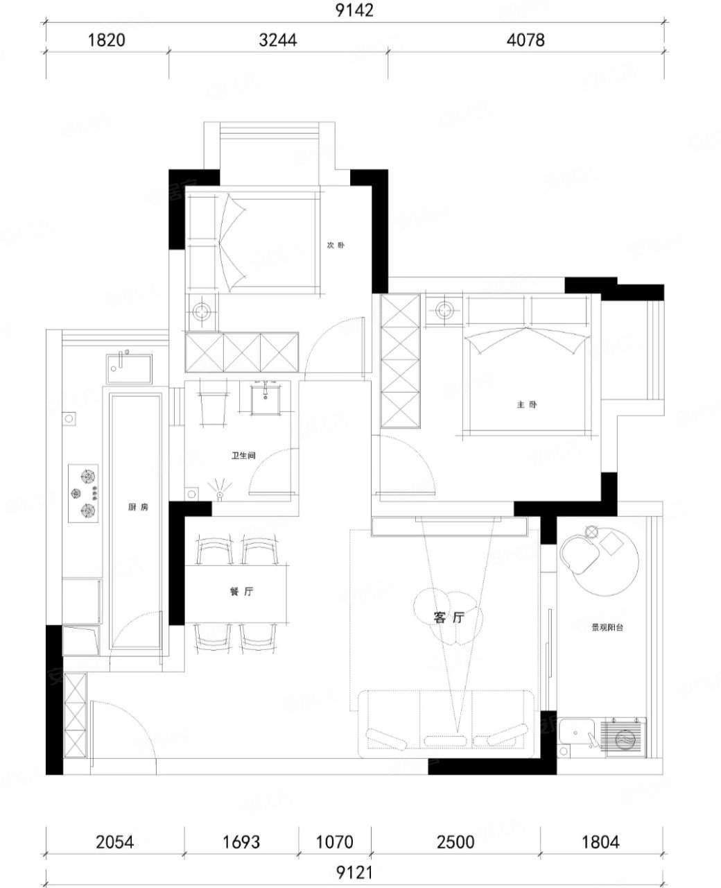 满二住宅小区!周边配套齐,锦馨苑(高层区)二手房,70万,2室2厅,1卫,76.
