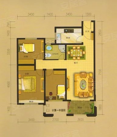 阜阳颍上解放北路徽创江南郡急租!阜师院附中旁!