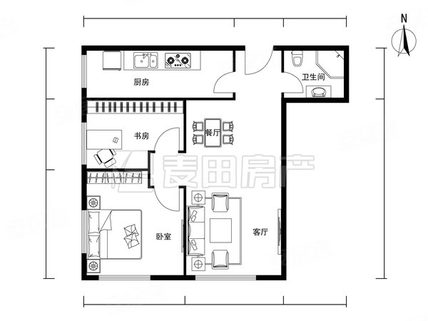 北京海淀五道口龙湖唐宁one正南 2室1厅  龙湖唐宁one出租房源真实