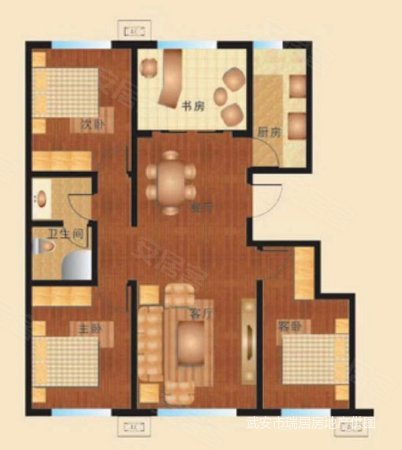 科苑小区3室2厅1卫106㎡南北85万