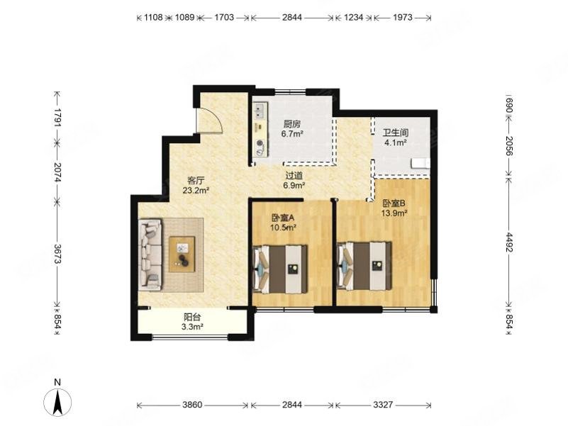 江山赋 园林水细 顶层 可做三居 烧烤 面积大 满五年v一