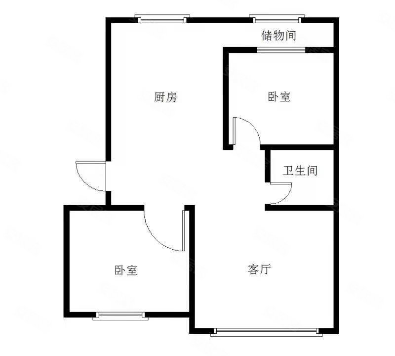 金河小区2室1厅1卫86㎡南北49万