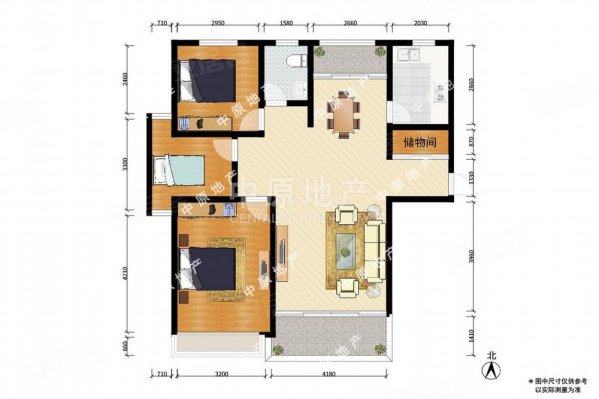 思凡南苑(东区)3室2厅1卫104.71㎡南255万