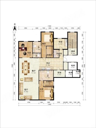 东山公寓2室2厅4卫250㎡南3600万