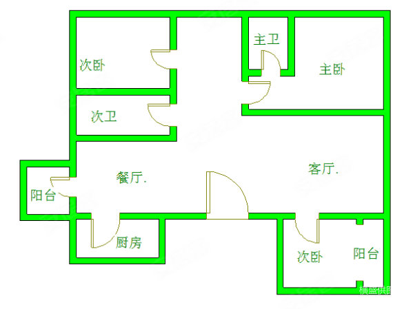 南江壹号3室2厅2卫143㎡南北225万