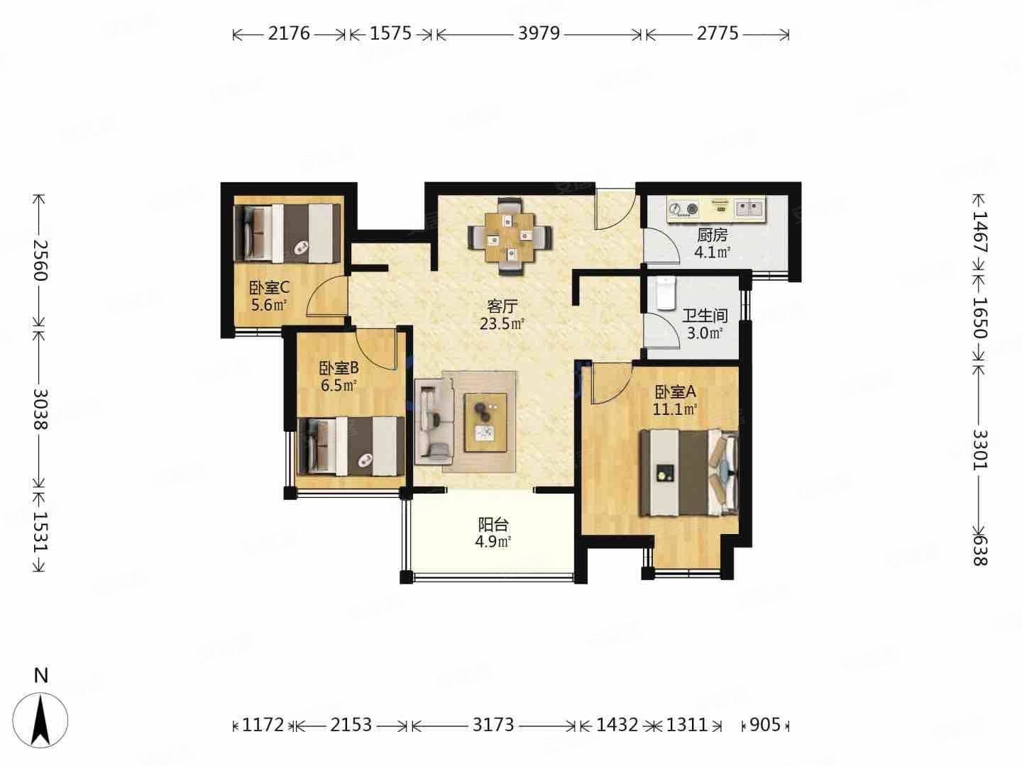 招商兰溪谷(二期) 小区新 有电梯 满五 精装好房