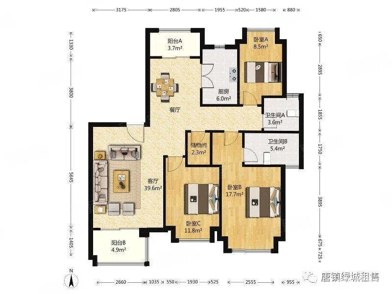 仁恒东郊花园热门户型一梯一户私密性