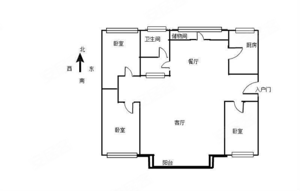 中央公馆3室2厅1卫146.7㎡南87.8万