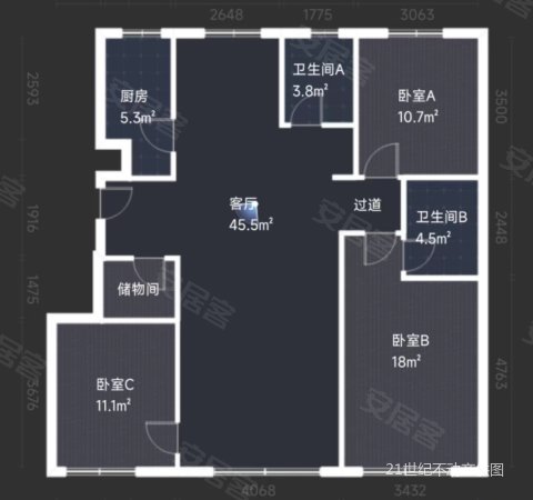 海珀兰轩(三期)二手房,120万,3室2厅,2卫,133平米-银川安居客