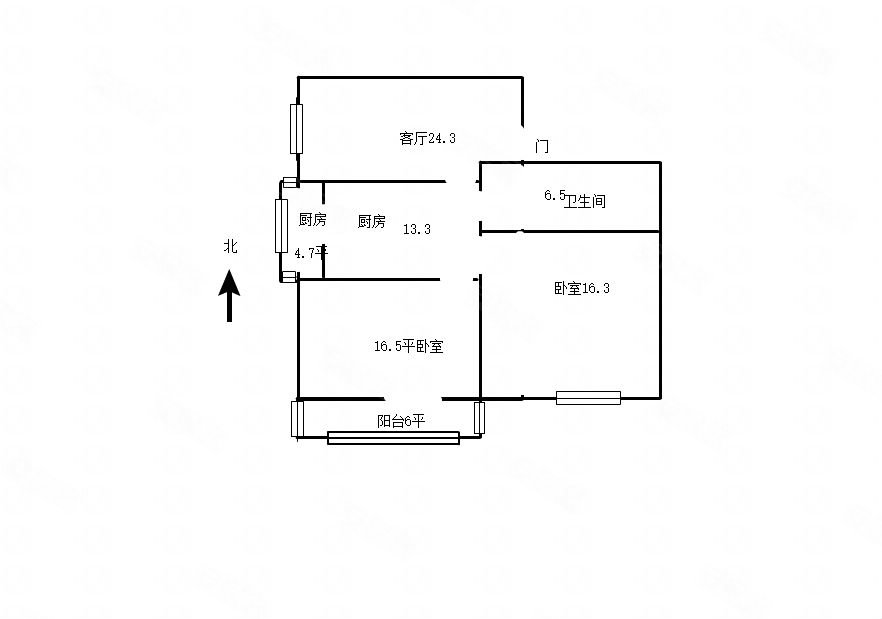 泰兴公寓2室2厅1卫103.33㎡西南210万