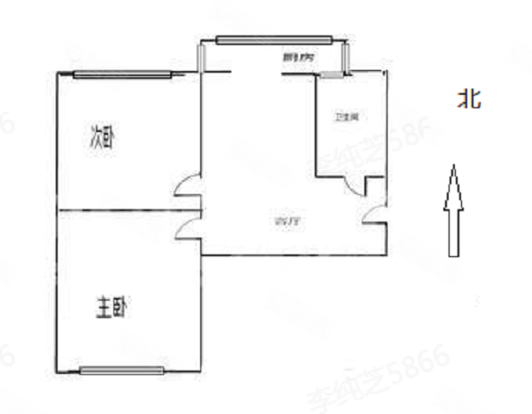 宜春里2室1厅1卫52.41㎡南北20万